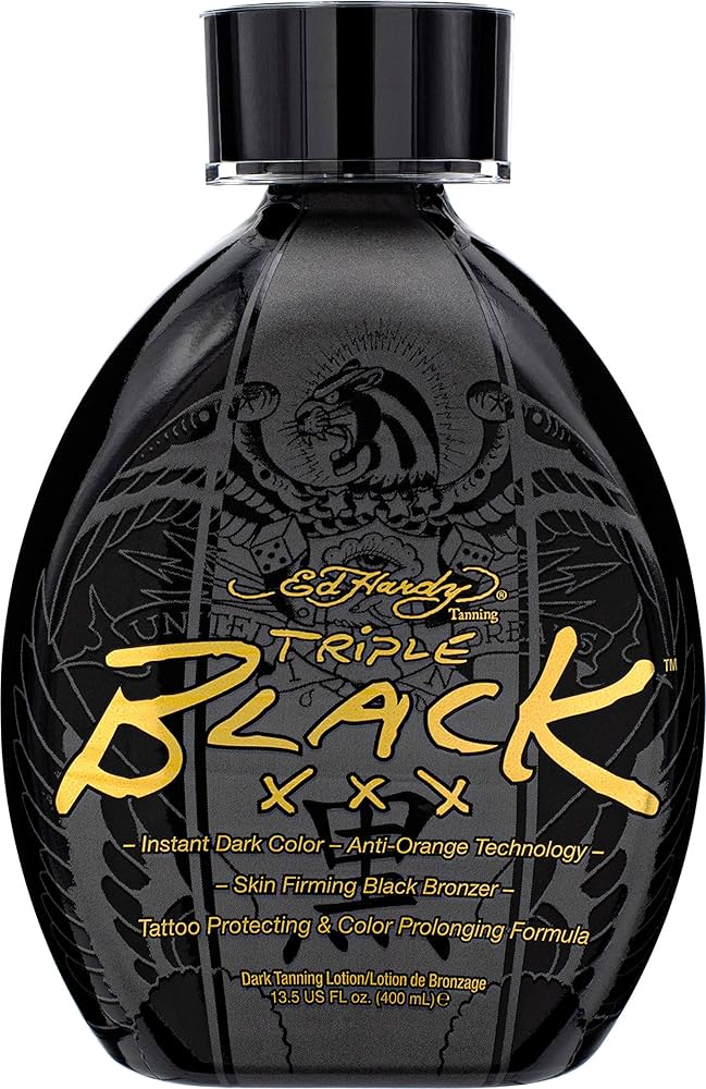 Amazon.com : Ed Hardy BLACK XXX Instant Dark Color Tanning Lotion